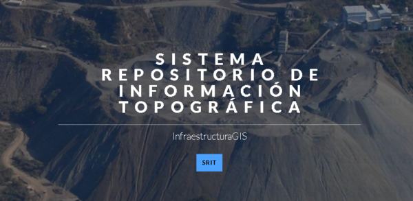Uso mensual de repositorio de información topográfica